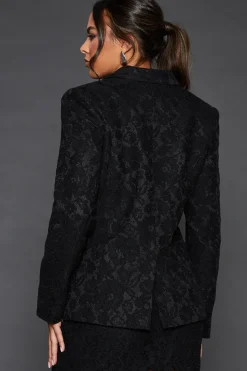 Lace Single Breasted Blazer