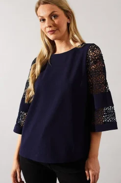 Lace Sleeve Blouse