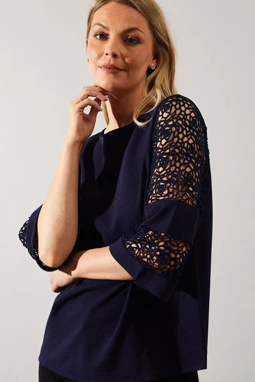 Lace Sleeve Blouse