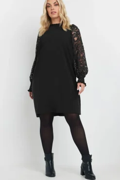 Lace Sleeve Mini Dress