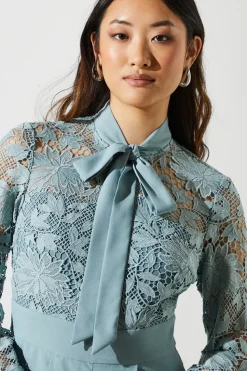 Lace Tie Neck Jumpsuit
