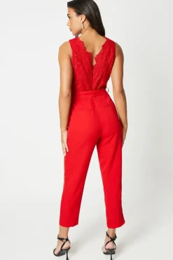 Lace Top Jumpsuit