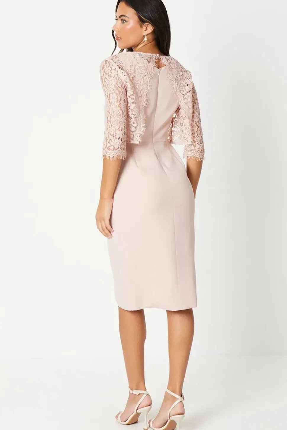 Lace Top Pencil Dress
