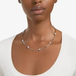 Ladies Constella Medium Cubic Zirconia Bar Necklace 5638699