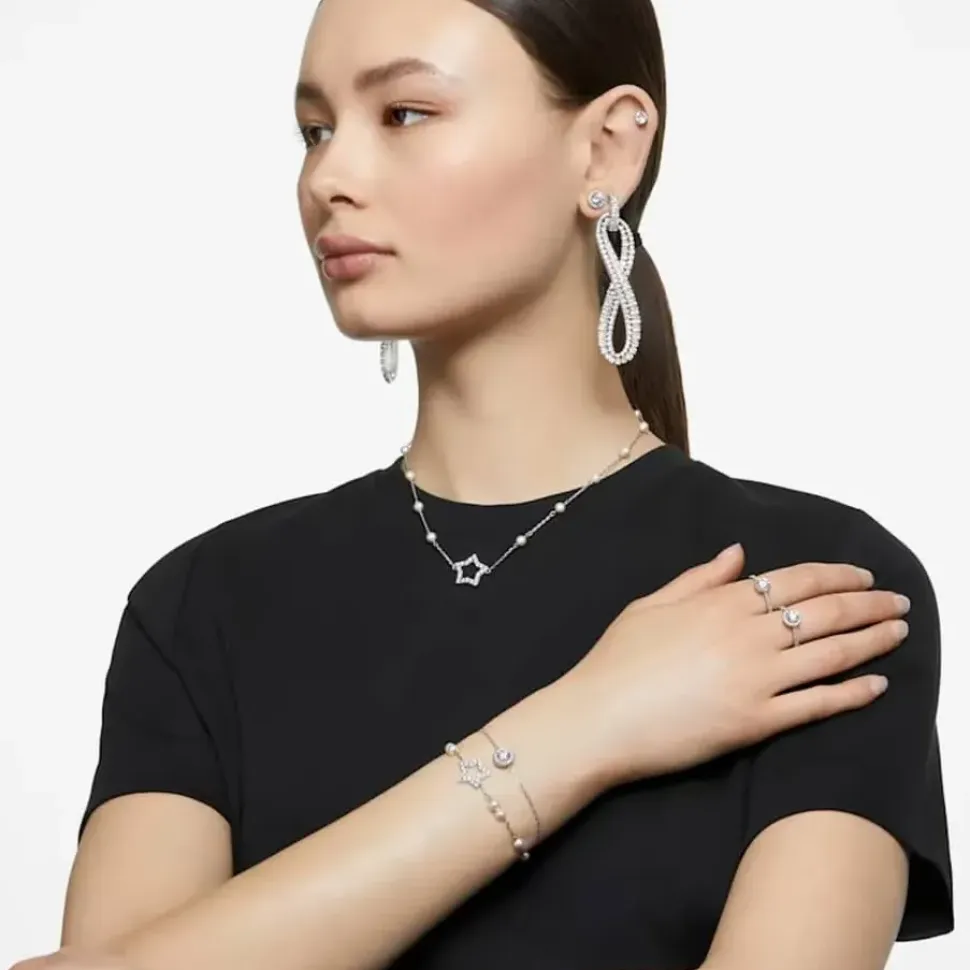 Ladies Constella Round Halo Toggle Bracelet 5636266