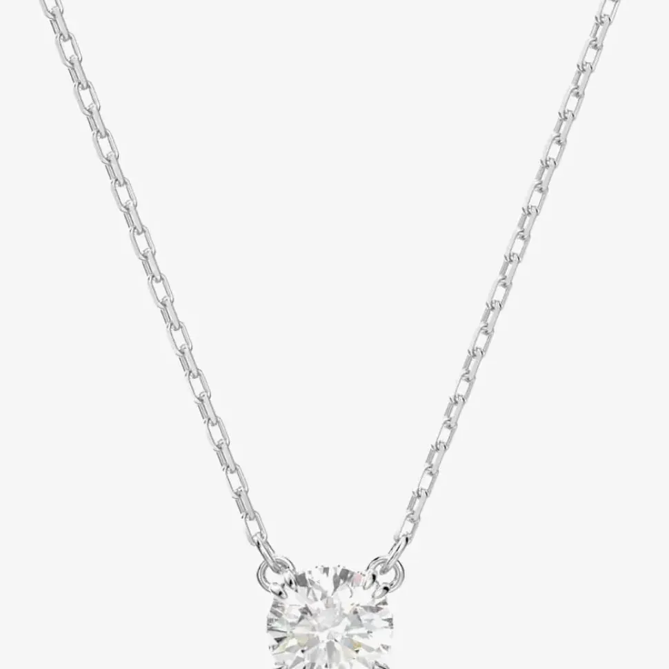 Ladies Constella Silver Cubic Zirconia Necklace 5636706