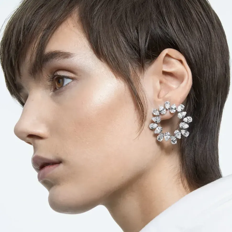 Ladies Millenia Crystal Halo Stud Earrings 5601509