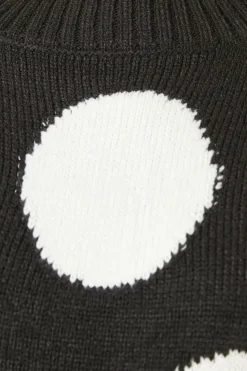 Large Polkadot Crew Neck Jumper