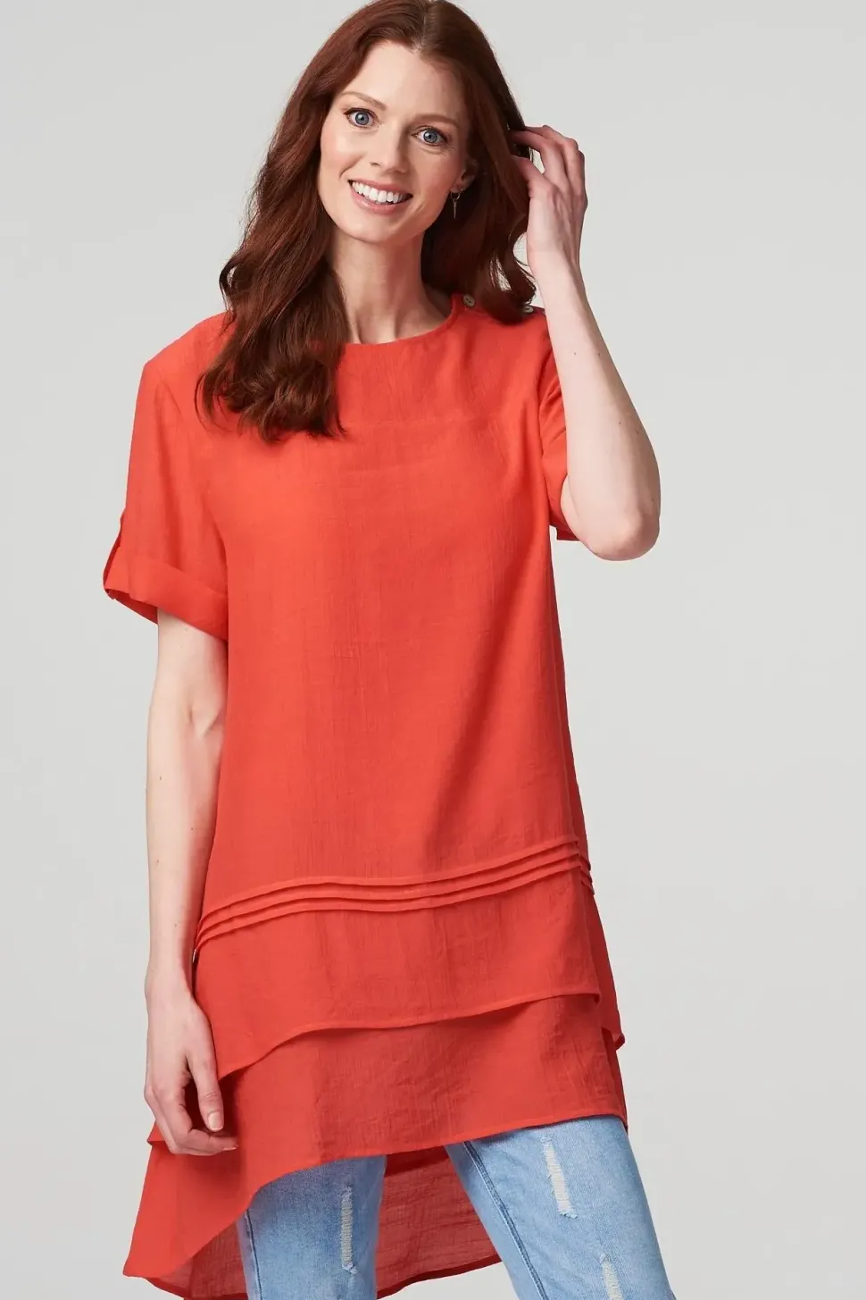 Layered Longline Tunic Top