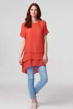 Layered Longline Tunic Top