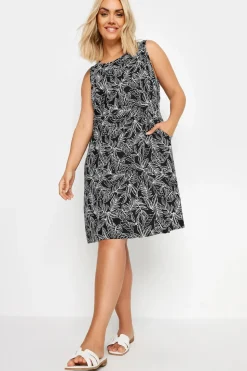 Leaf Print Mini Dress
