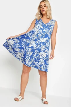 Leaf Print Mini Dress