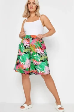 Leaf Print Shorts