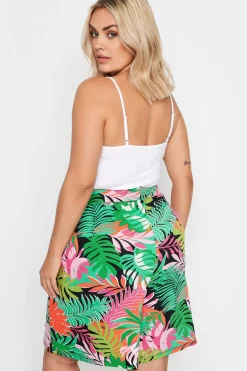 Leaf Print Shorts