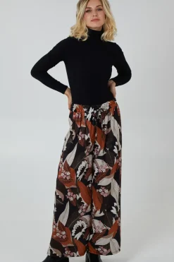 Leaf Print Trouser