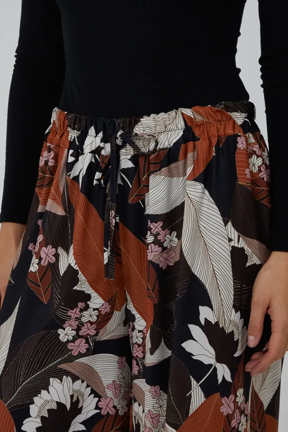 Leaf Print Trouser