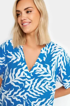 Leaf Print Tunic Dress
