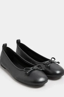 Leather Ballerina Pumps