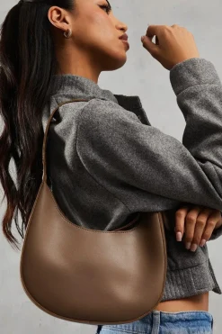 Leather Look Tassel Zip Bag