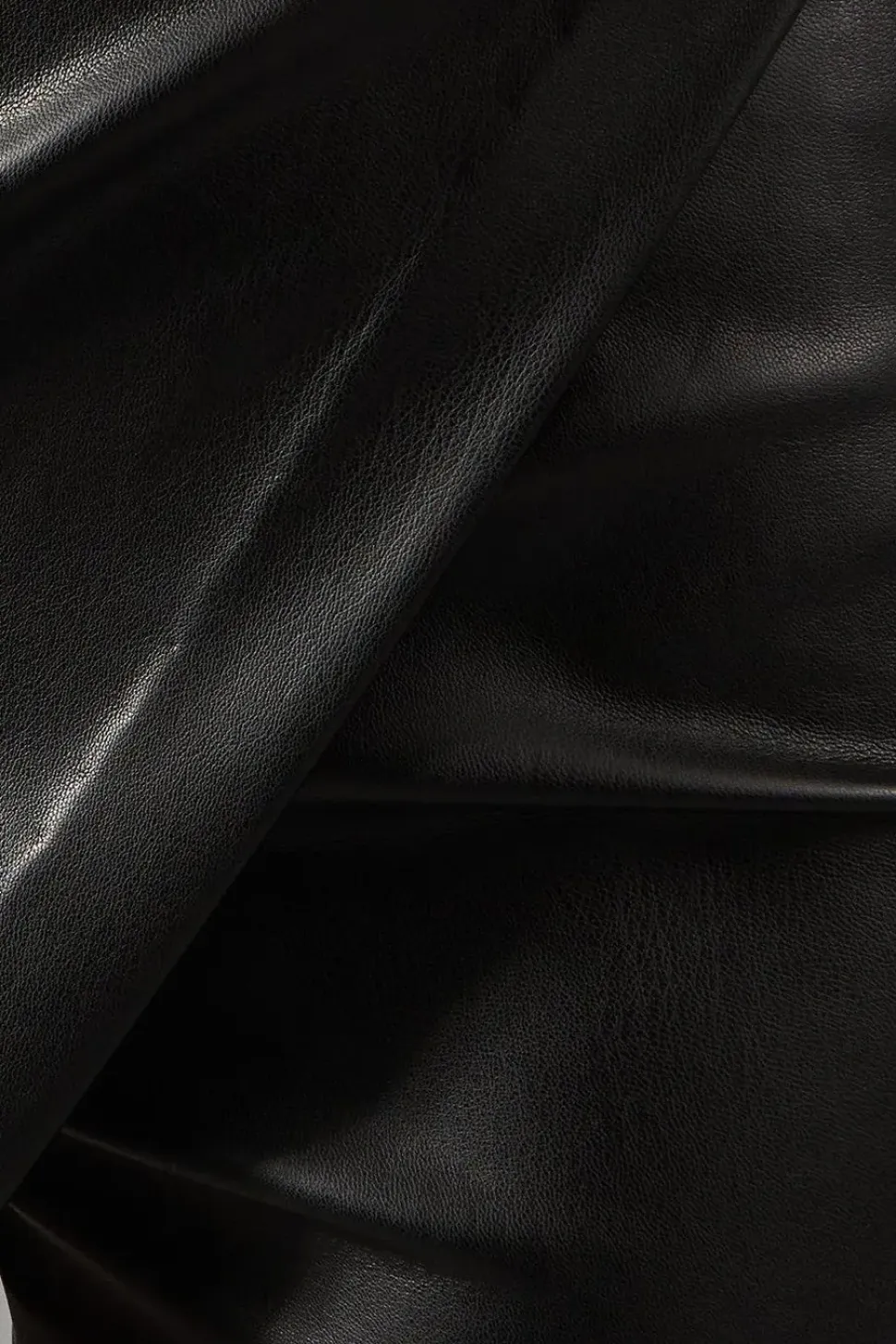 Leather Look Wrap Over Skort