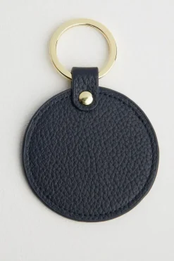 Leather Round Keyring