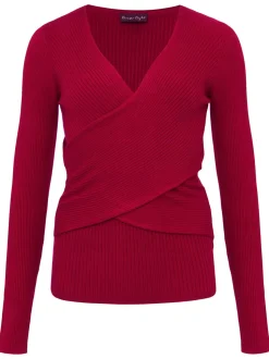 Lelyah Wrap Knit Top-