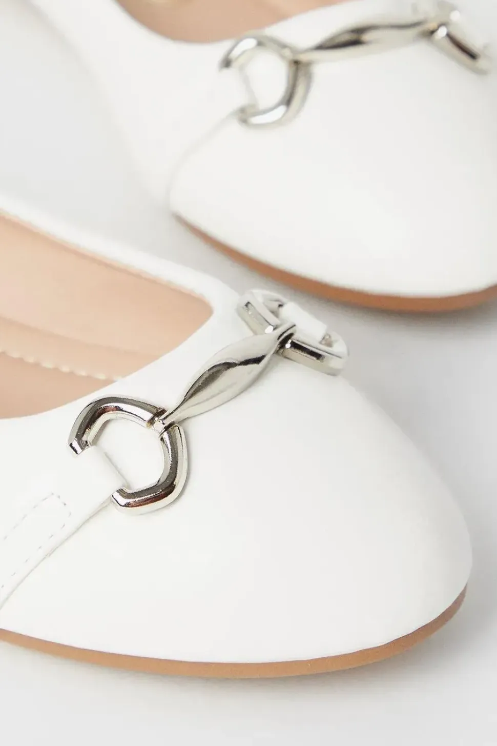 Lenny Snaffle Detail Ballerina Pumps
