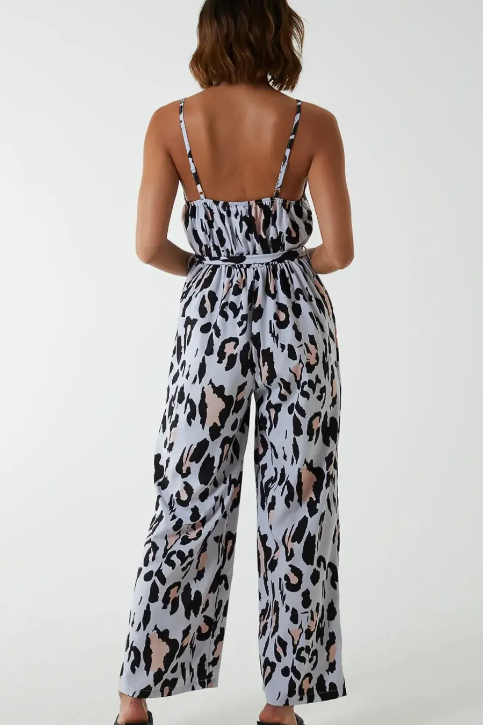Leopard Belted Jumpsuit
