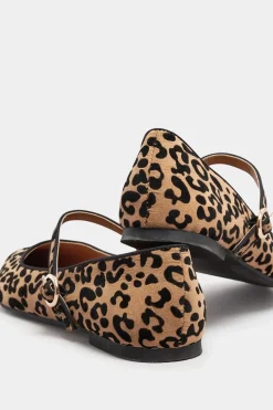 Leopard Mary Jane Flats In Standard Fit