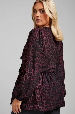 Leopard Print Bow Top