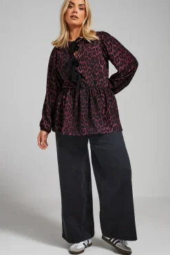 Leopard Print Bow Top
