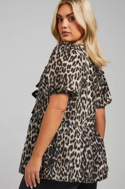 Leopard Print Bow Top