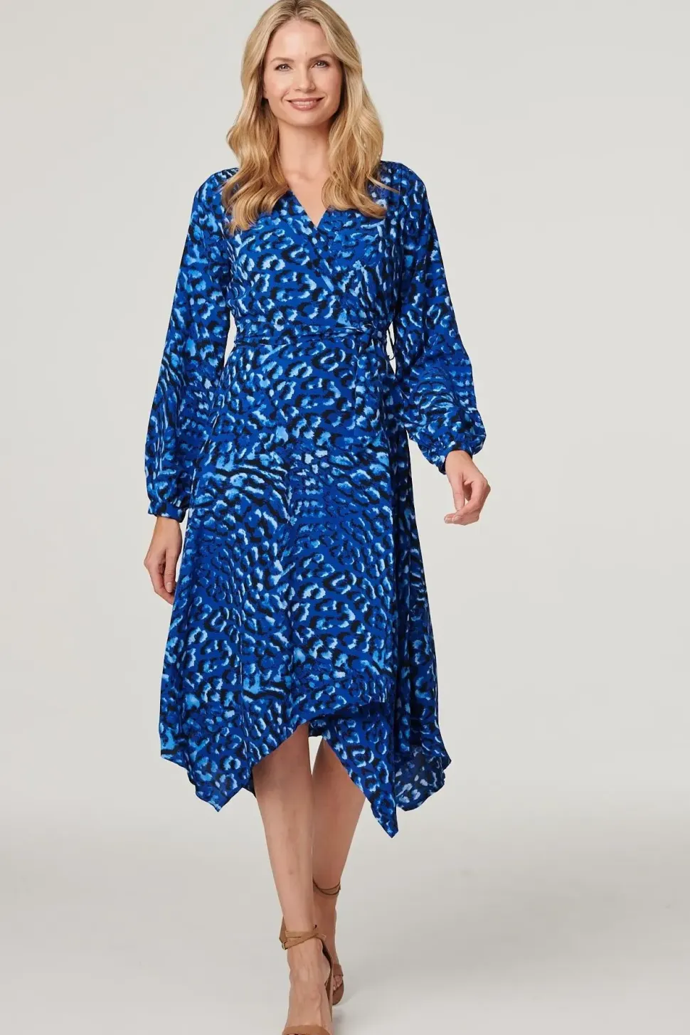 Leopard Print Hanky Hem Dress