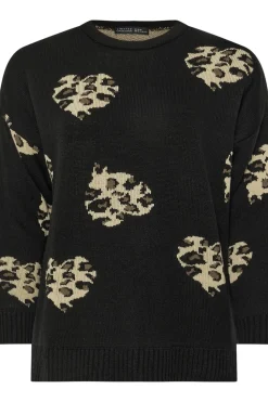 Leopard Print Heart Jumper