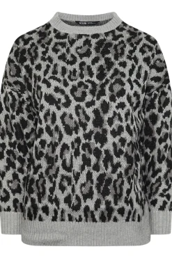 Leopard Print Knitted Jumper