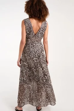 Leopard Print Maxi Dress