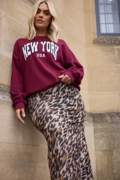 Leopard Print Maxi Skirt