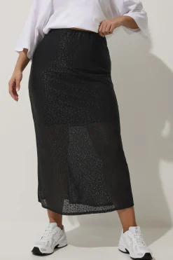 Leopard Print Maxi Skirt