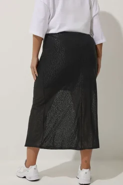 Leopard Print Maxi Skirt