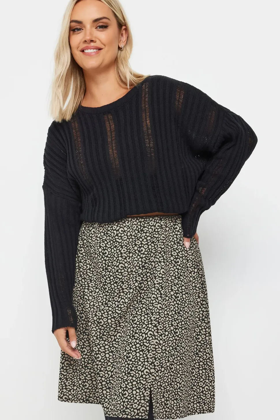 Leopard Print Mini Skirt