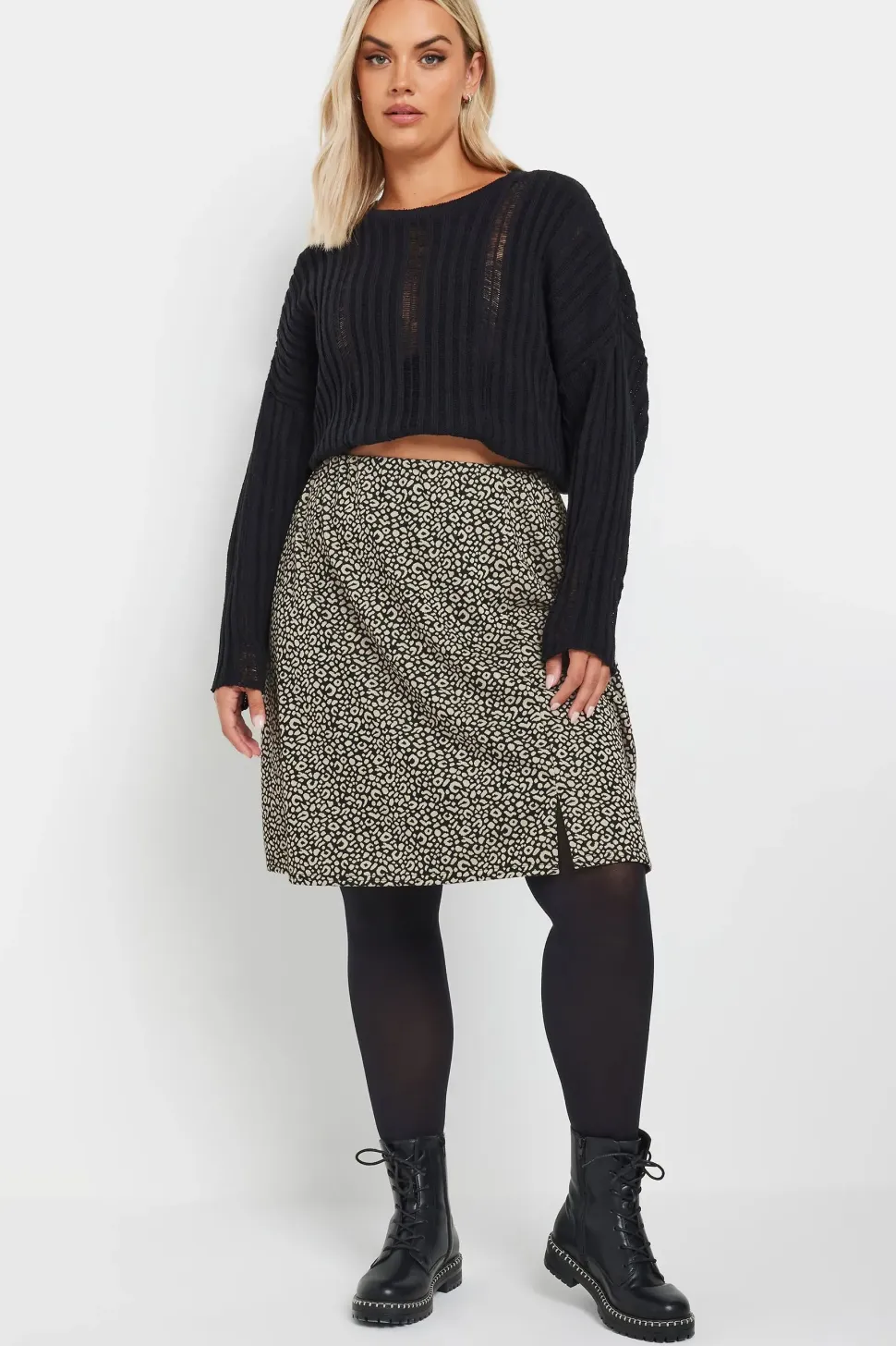 Leopard Print Mini Skirt