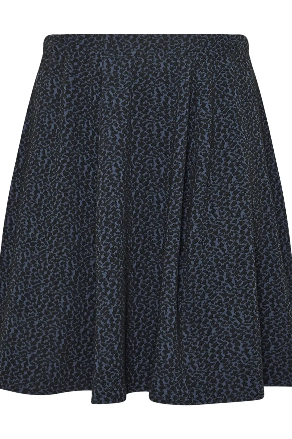 Leopard Print Panelled Skirt