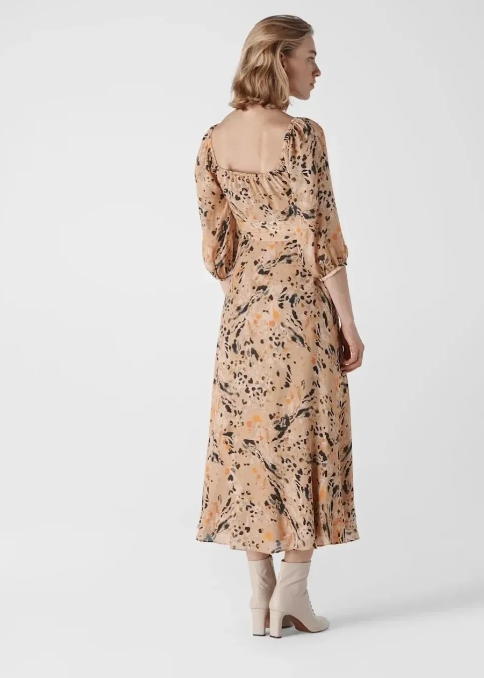 Leopard Print Silk Dress-Animal Print