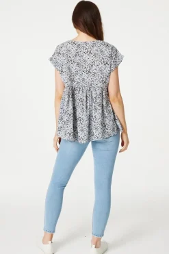 Leopard Print Smock Top