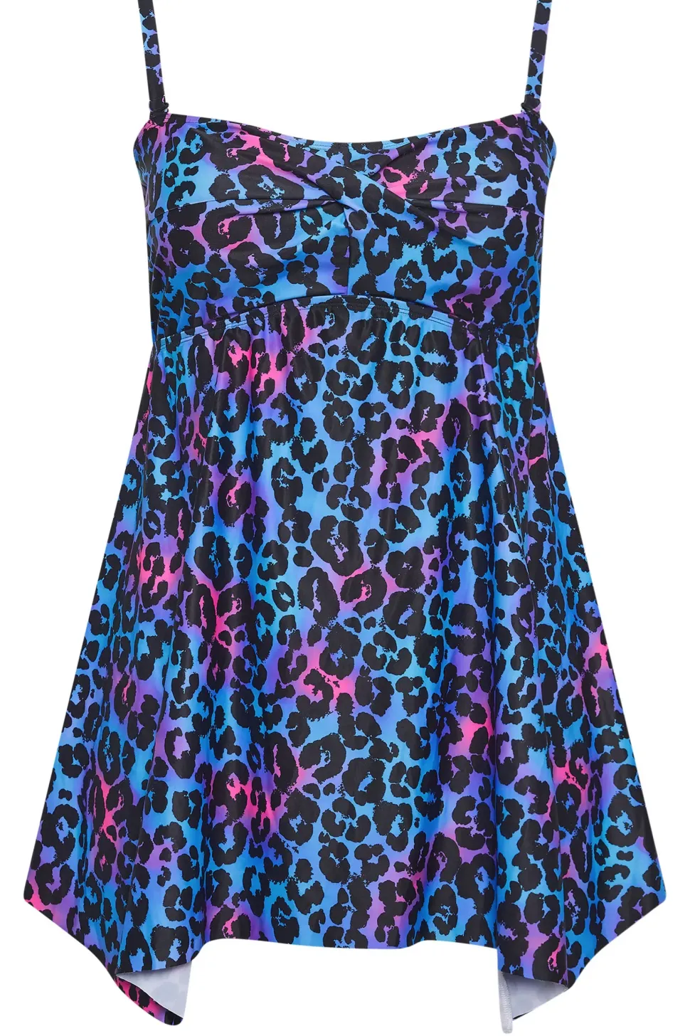 Leopard Print Tankini Top