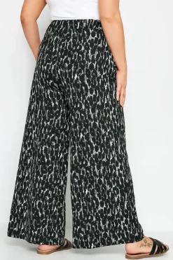 Leopard Print Wide Leg Trousers