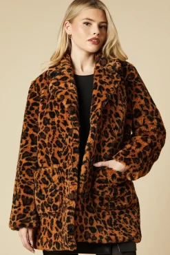 Leopard Teddy Coat