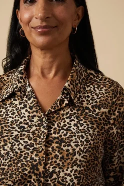 Leopard Wrap Waist Dress