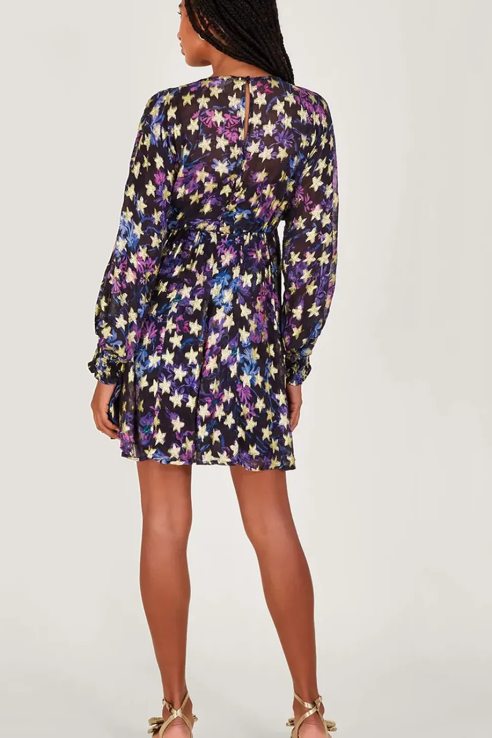 Lia Star Print Dress