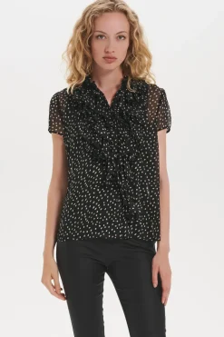 LillySZ Drea SS Blouse-Polka Dot